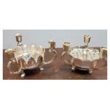 2 Flower Frog / Candlesticks - Nice