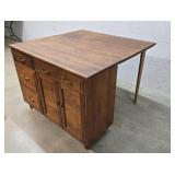 Pine drop leaf sewing / crafting table 42"42"30"