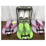 Super Clogs size 6-7, RICS flip flops size mens