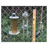 Frog wind chime, bird feeder & decoration