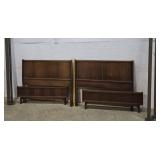 2 Basset Mcm Twin Bed Frames