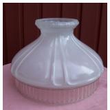 Vintage Aladdin Satin to Clear Glass 10" Oil Lamp