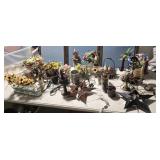 Huge tub Candle holders, flowers, decorations