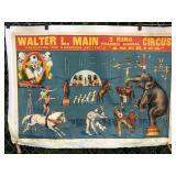 Walter L. Main 3 ring trained animal circus