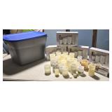 Tub Battery and solar candles CLEAN!!