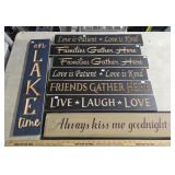 8 Wood Signs CLEAN!!