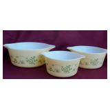Vintage PYREX Shenandoah Cinderella Bowls 475-B