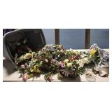 Tub take flowers, tin stars, purse CLEAN!!