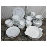 Centura China Plates, bowls, cups and saucers,