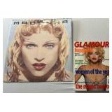 Madonna calendar, 94 and glamour magazine