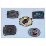 Lot of vintage belt buckles