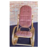 Mid Century Bentwood Thonet Style Rocker Rocking