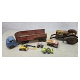 Structo truck, tin tractor, etc