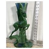 Royal Haeger leaping gazelle vase *some flea