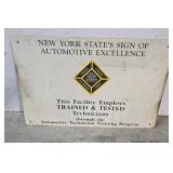 2 sided NY automotive excellence sign