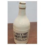 Ginger beer Lowville NY bottle - chip on lip
