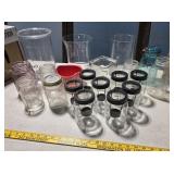 2 boxes Candle jars, jars,etc