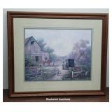 Amish scene print