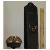 Vintage Eagle Match Holders Cast Iron & Cast