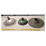 3 Light Shades from Railroad estate
