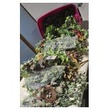 Tub Silk flowers CLEAN!!