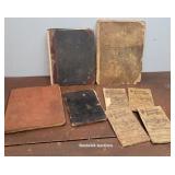 Box mostly Handwritten really old cookbooks -