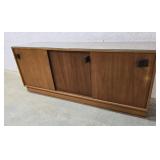 Danish mcm 3 sliding door credenza 72"18"28"
