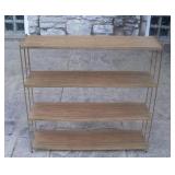Mid Century Steel 4 Shelves Shelf Unit 36 1/4"