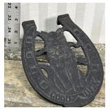 Good luck black cat firebar/stove trivet - hang