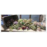 Tub silk flowers CLEAN!!