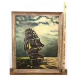 Beautiful Nautical Framed Painting on canvas,