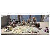 Candles, stoneware, tin buckets, doilies CLEAN!!