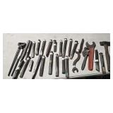Chisels, hammer, wrenches,etc from Railroad estate