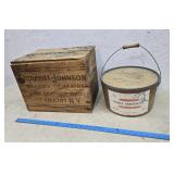 Endicott Johnson shoes crate, chocolate drops