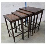 Inlaid nest of tables