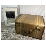 Vintage trunk/suitcase and medicine cabinet