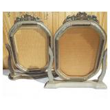 Pair of (almost) matching swivel style wood