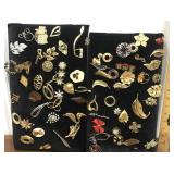 2 Trays costume pins/brooches - trays included