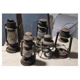 Lanterns and parts from Railroad estate