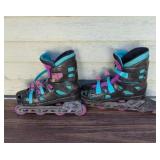 Lightly used roller blades considering I fell the