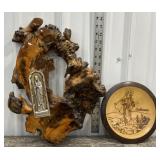 2 Religious Wooden Wall Hangings