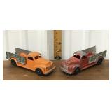 2 Hubley toy trucks