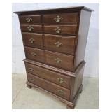 Cherry 5 drawer highboy dresser Young Hinkle