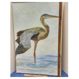 Large oil on canvas signed