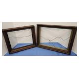 2 Deep Walnut Frames