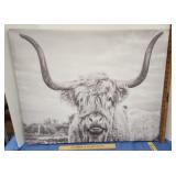 Photo on canvas long horn