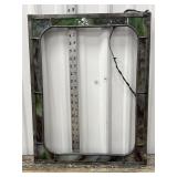 Slag glass frame *missing one hanging loop