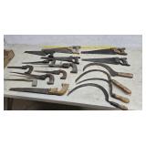 Saws, sickles
