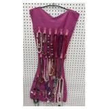 Jewelry hanger with contents *pretty costume