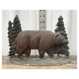Cast iron bear door stop